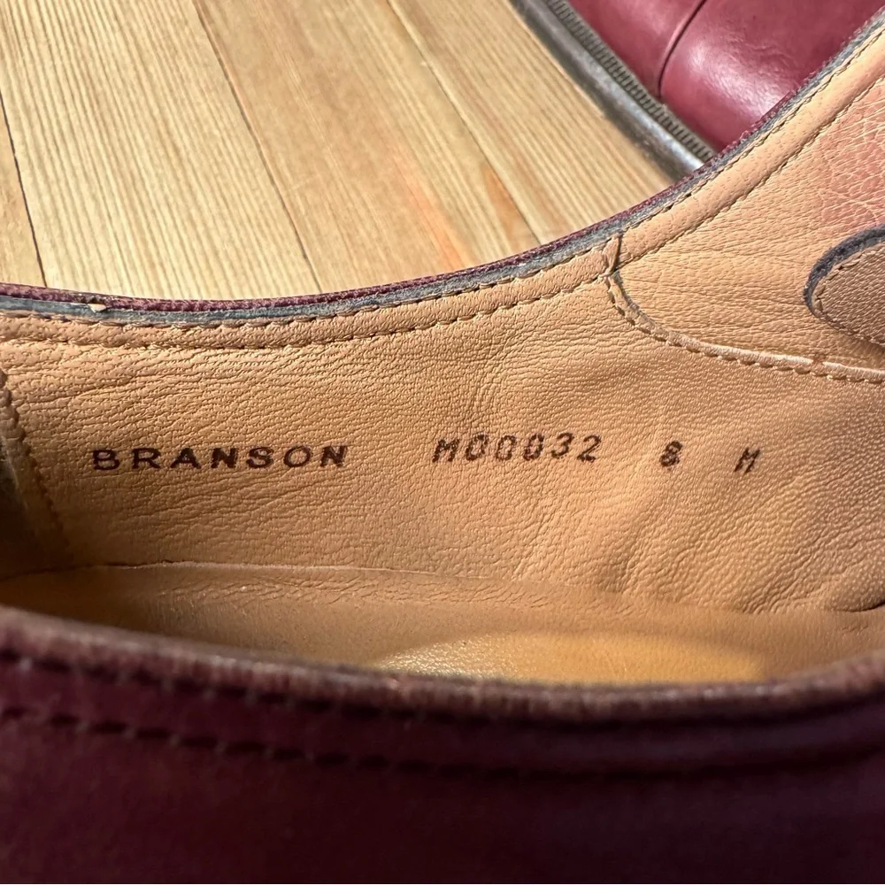 Bruno Magli Men’s Cordovan Lace Up Branson Toe Cap Oxford Dress Shoes size 8‎